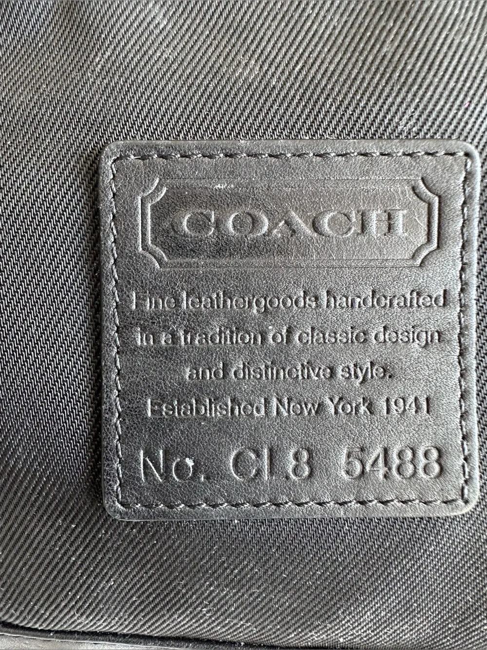 Coach Twill Travel Kit style # 5488 Black Canvas/Leather‎ toiletries rare